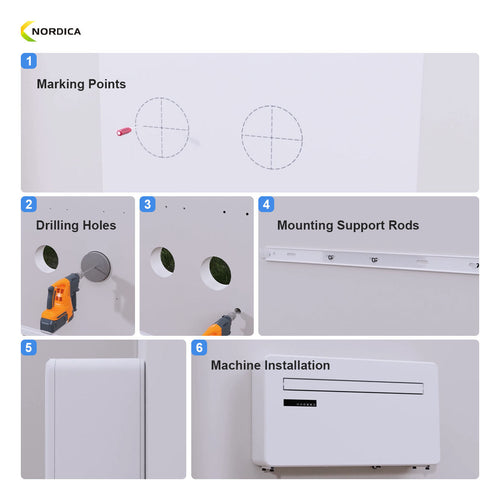 ECO-Friendly R290 Monoblock Air Conditioner 8000 BTU